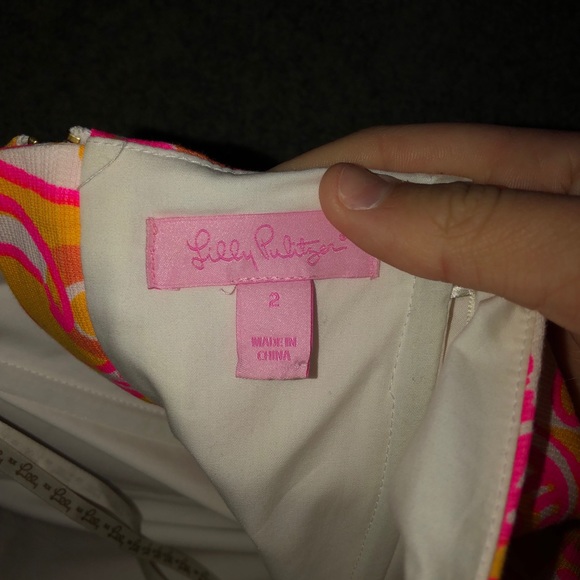 Lilly pulitzer colorful strapless dress - Picture 3 of 5